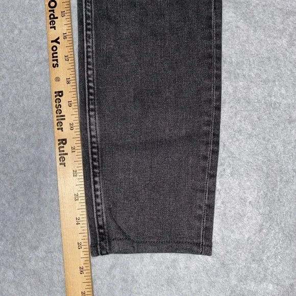 Everlane Jeans 26 Womens Black Skinny‎ Ankle High Rise Denim Essential Staple - Picture 6 of 16